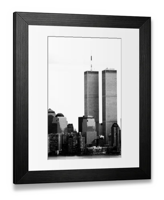 Framed Print : North and South Tower of the former World Trade Center or WTC