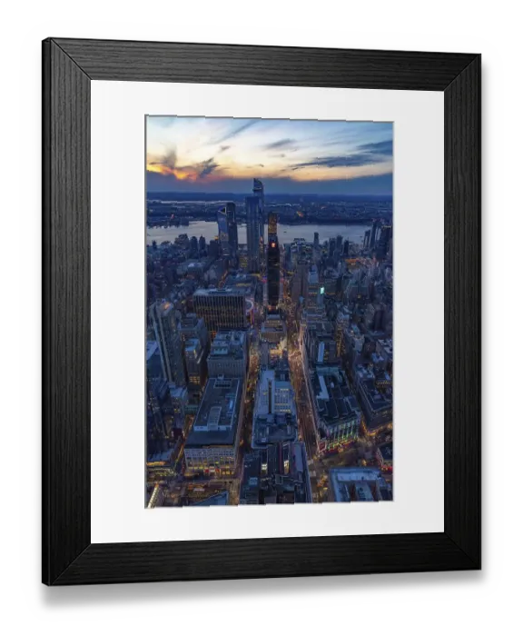 Framed Print : A picture of the rooftops of Manhattan as seen from the Empire State Building