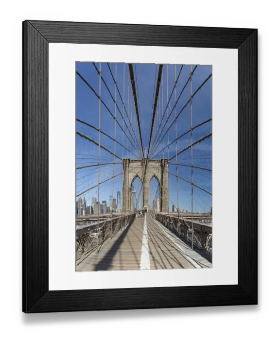 Framed Print : A picture of the Brookyn Bridge