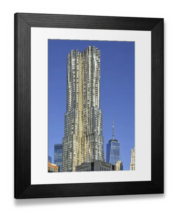 Framed Print : Park Place Tower skyscraper, in the background One World Trade Centre