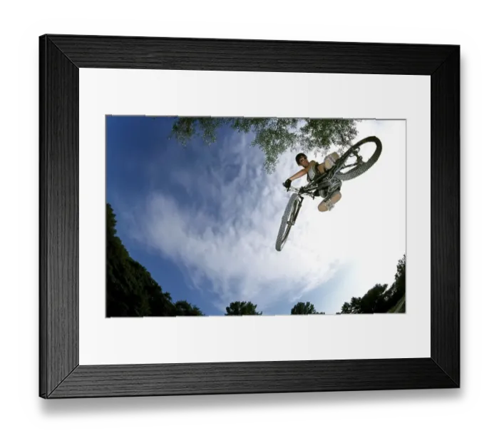 Framed Print : Mountain biker, Geisskopf Bikepark