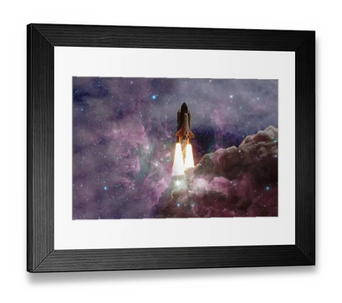 Framed Print : Space Shuttle Atlantis. Cosmos art Framed Print : Space Shuttle Atlantis. Cosmos art