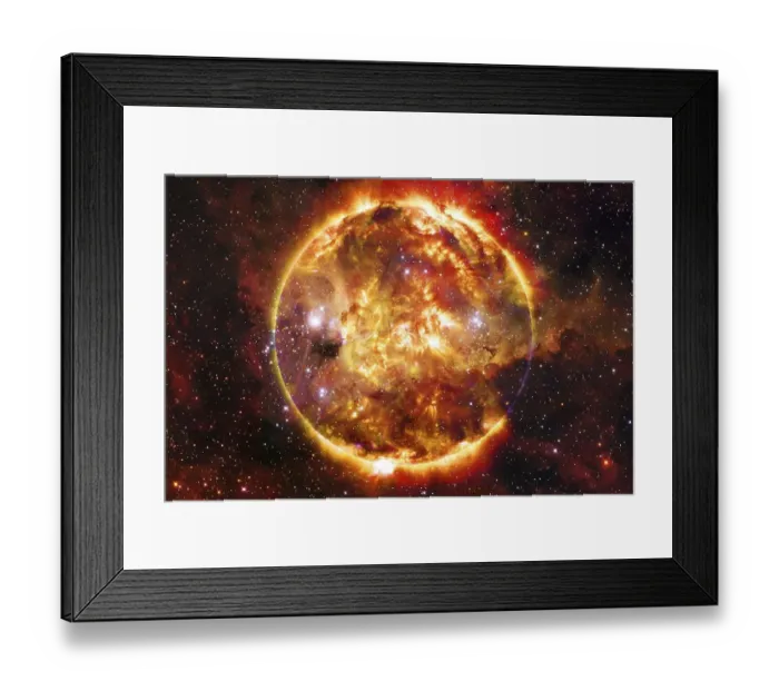 Framed Print : The Sun is the star at the center of the Solar System