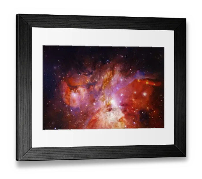 Framed Print : Cluster of stars in deep space
