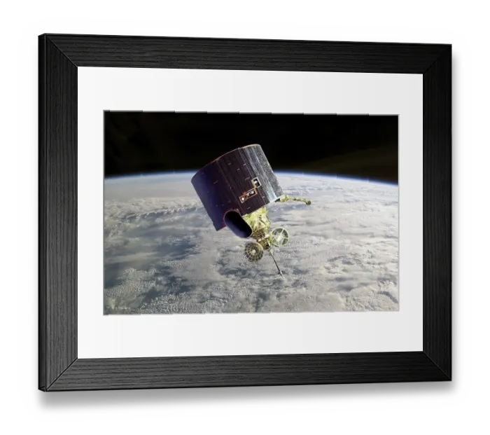 Framed Print : GOES D-H Weather Satellite