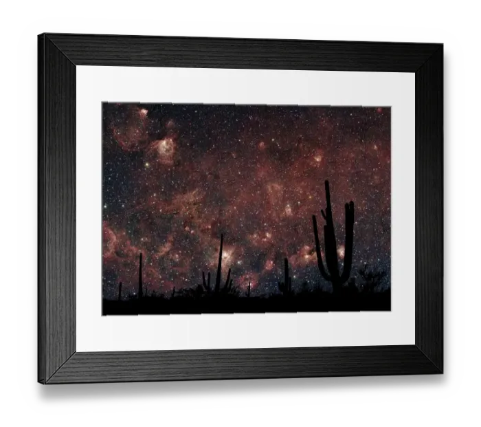 Framed Print : Milkyway Desert