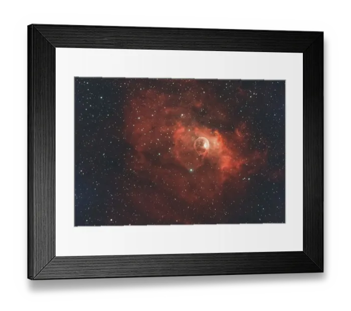 Framed Print : NGC7635, Sharpless 162 or Caldwell 11
