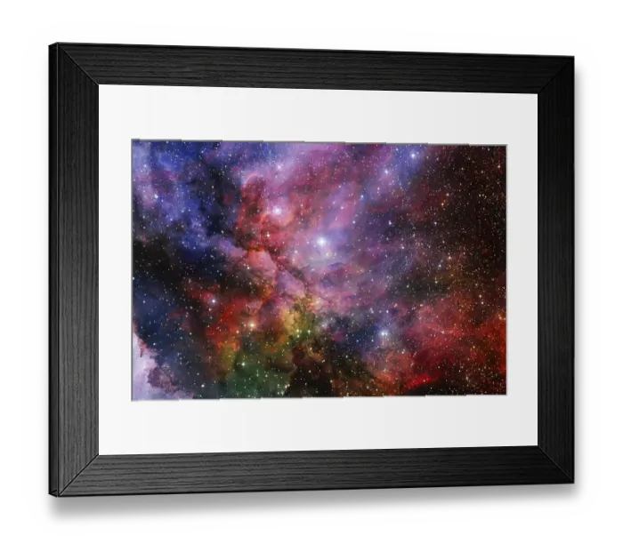 Framed Print : Beautiful galaxy somewhere in deep space