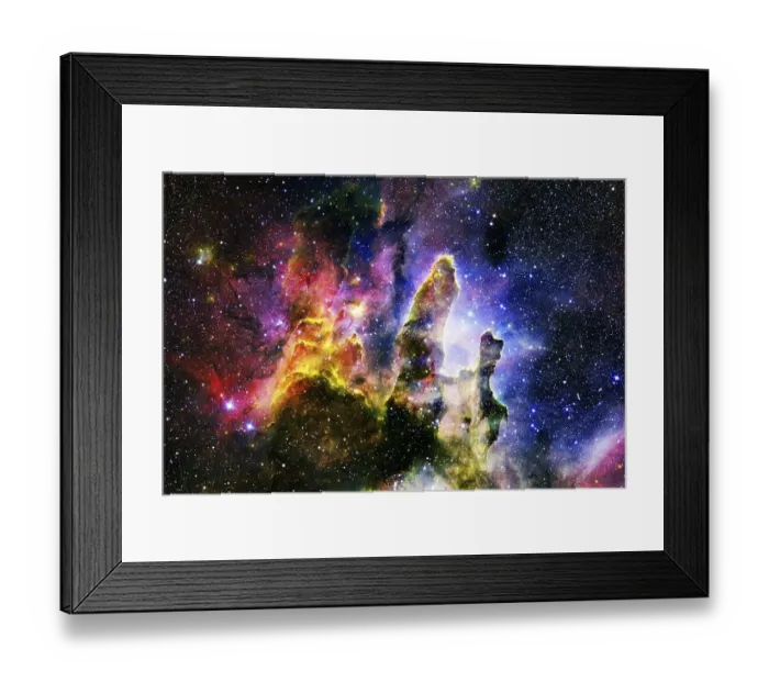 Framed Print : Outer space, cosmic landscape. Nebula Framed Print : Outer space, cosmic landscape. Nebula