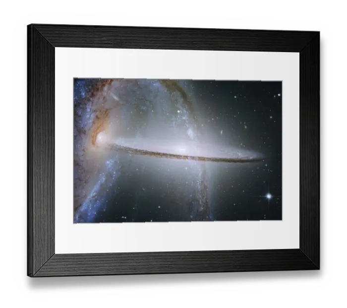 Framed Print : Endless universe with stars and galaxies in outer space