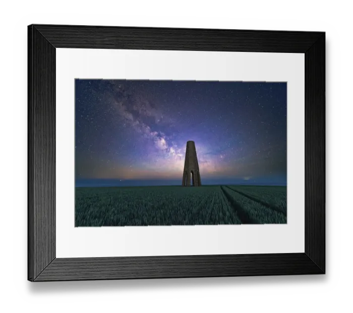 Framed Print : Milky Way over The Daymark, Kingswear