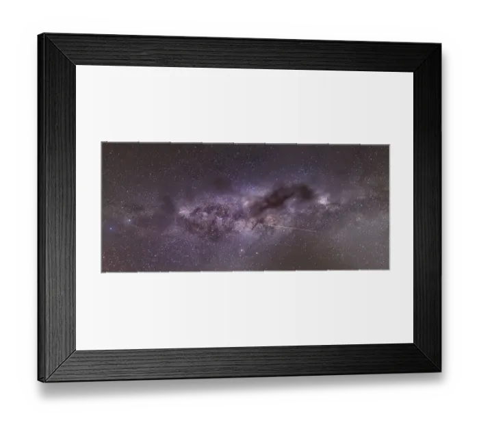 Framed Print : Starry sky and Milky Way, Glendhu Bay Framed Print : Starry sky and Milky Way, Glendhu Bay
