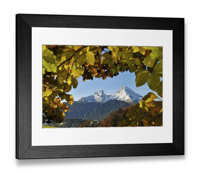 Framed Print : Watzmann mountain, Watzmannfrau mountain and the Watzmannkinder peaks