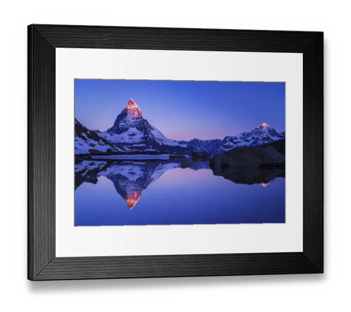 Framed Print : Matterhorn, Riffelsee, Zermatt