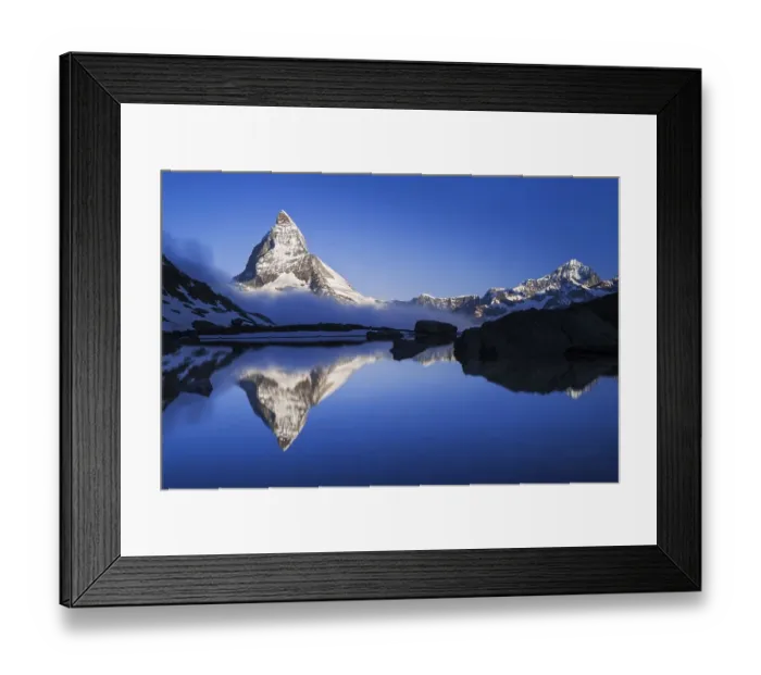 Framed Print : Matterhorn, Riffelsee, Zermatt Framed Print : Matterhorn, Riffelsee, Zermatt