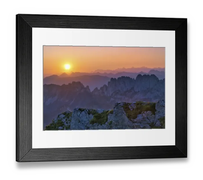 Framed Print : Fribourg Prealps with Gastlosen mountain range at sunrise Framed Print : Fribourg Prealps with Gastlosen mountain range at sunrise