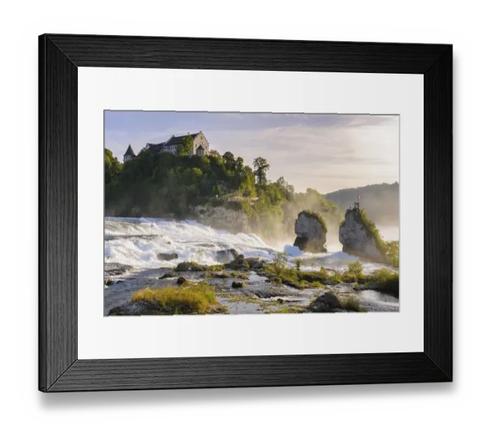 Framed Print : Rhine Falls with Laufen Castle