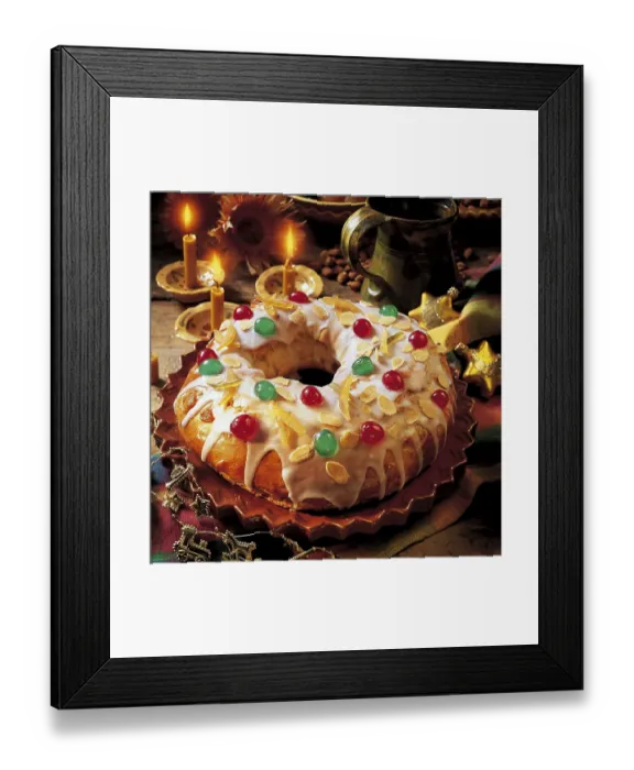 Framed Print : Three kings cake, Mexico, Central America