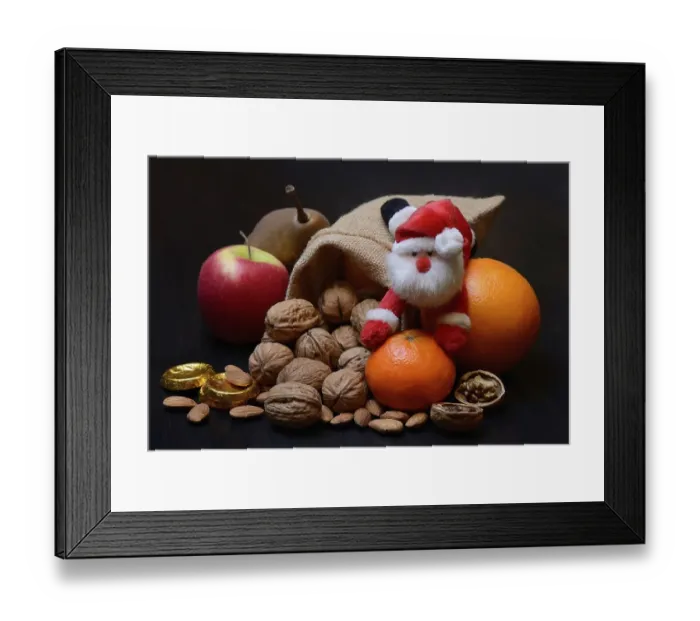 Framed Print : Nuts and fruits for St. Nicholas Day Framed Print : Nuts and fruits for St. Nicholas Day
