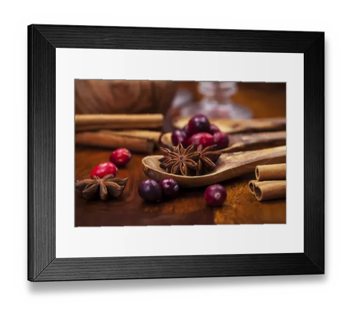 Framed Print : Ingredients for cooking cranberry hot mulled wine Framed Print : Ingredients for cooking cranberry hot mulled wine