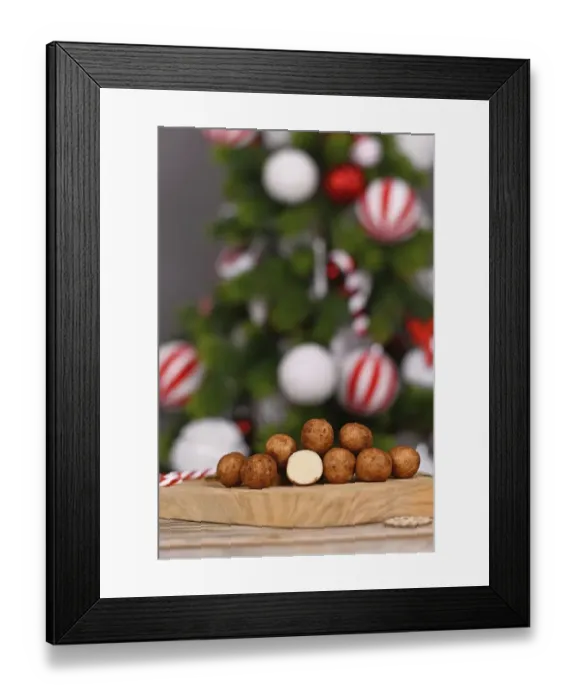 Framed Print : Christmas sweets called Marzipankartoffeln Framed Print : Christmas sweets called Marzipankartoffeln