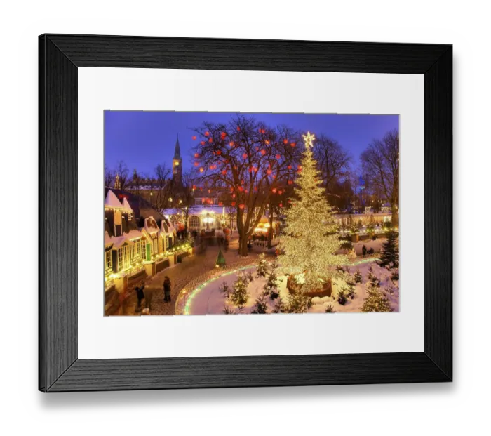 Framed Print : The Christmas tree in Tivoli, Copenhagen Framed Print : The Christmas tree in Tivoli, Copenhagen