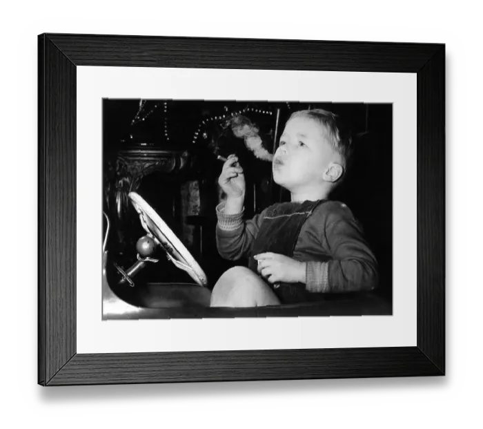 Framed Print : Boy smokes, England, Great Britain Framed Print : Boy smokes, England, Great Britain