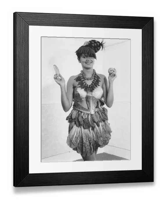 Framed Print : Dress from vegetables, England, Great Britain Framed Print : Dress from vegetables, England, Great Britain