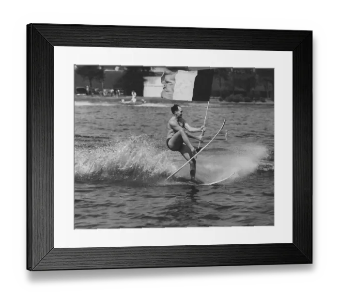 Framed Print : Water ski acrobatics, England, Great Britain