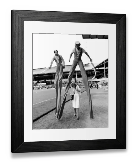 Framed Print : Men on stilts, England, Great Britain