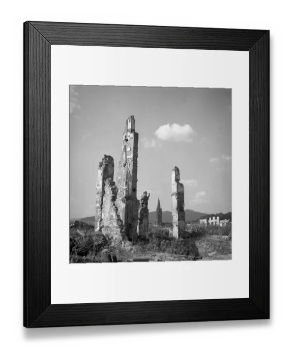 Framed Print : Destroyed building in Freiburg Framed Print : Destroyed building in Freiburg