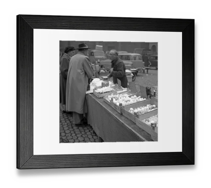 Framed Print : Market stall with eggs, Freiburger Muenstermarkt Framed Print : Market stall with eggs, Freiburger Muenstermarkt