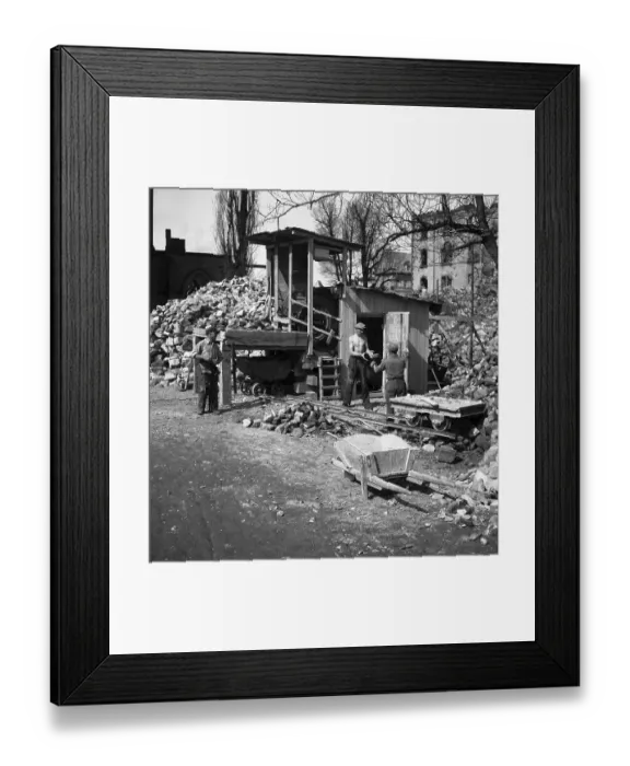 Framed Print : Post-war period, around 1950, Freiburg Framed Print : Post-war period, around 1950, Freiburg