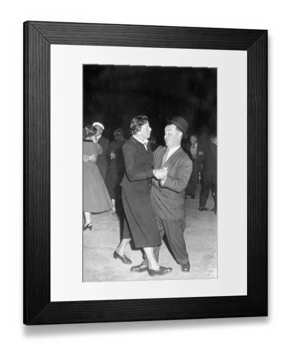 Framed Print : Dance event ca. 1950, exact place unknown