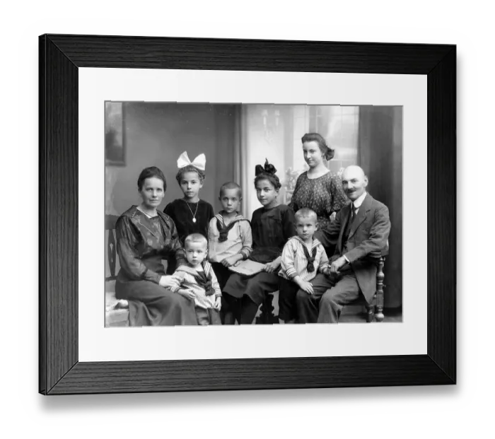 Framed Print : Family in living room ca. 1910 Framed Print : Family in living room ca. 1910