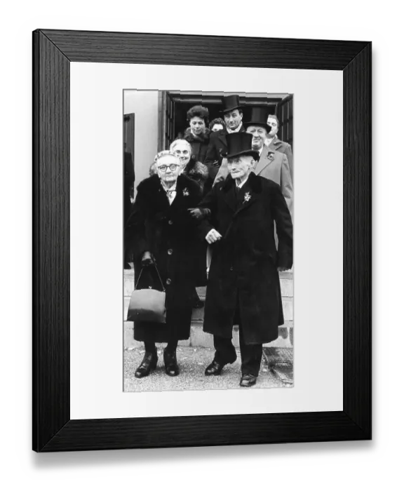 Framed Print : Grandma and grandpa marry approx