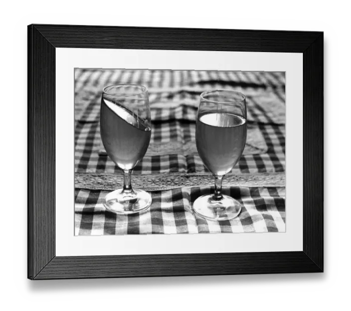 Framed Print : Two glasses of beer, ca. 1980s Framed Print : Two glasses of beer, ca. 1980s