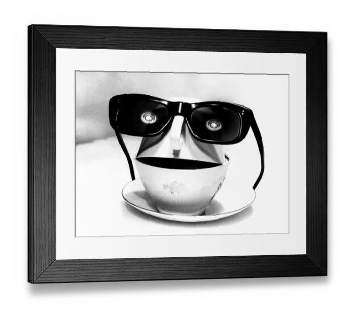 Framed Print : Cup with glasses, approx. 1980s Framed Print : Cup with glasses, approx. 1980s