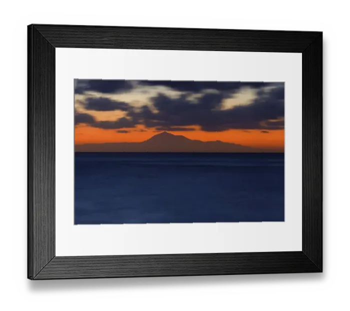 Framed Print : Mount Pico de Teide on Tenerife seen from La Palma