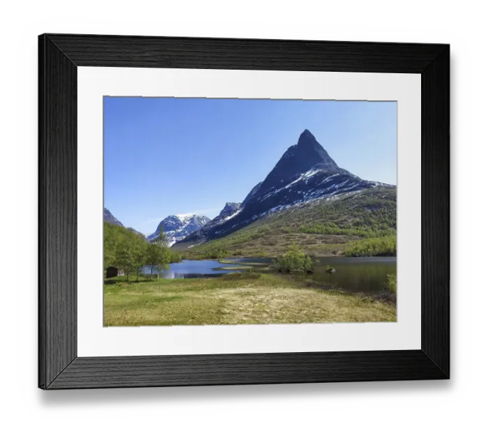 Framed Print : Innerdalen, Innerdalstarnet with Litlvatnet