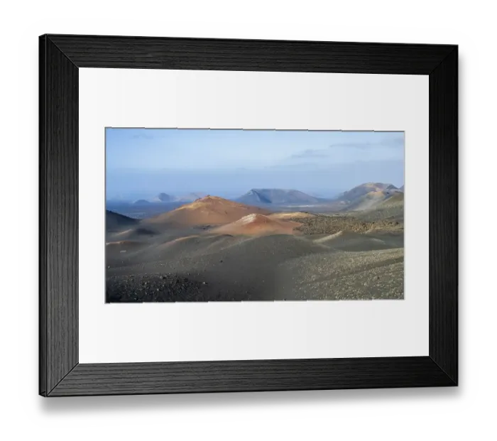 Framed Print : Volcanic landscape, Montanas del Fuego Framed Print : Volcanic landscape, Montanas del Fuego