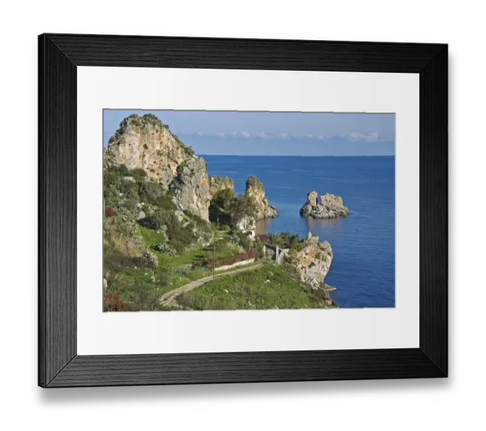 Framed Print : Coast landscape Zingaro National Park Framed Print : Coast landscape Zingaro National Park