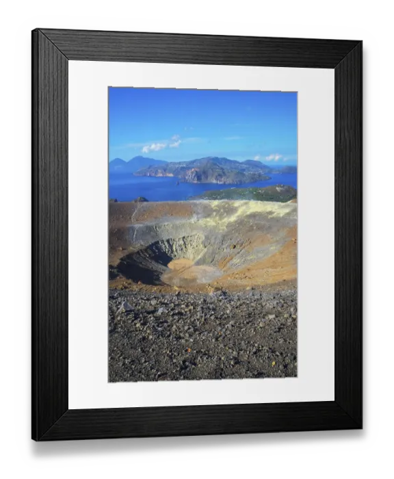 Framed Print : The Gran Cratere, Vulcano Island Framed Print : The Gran Cratere, Vulcano Island
