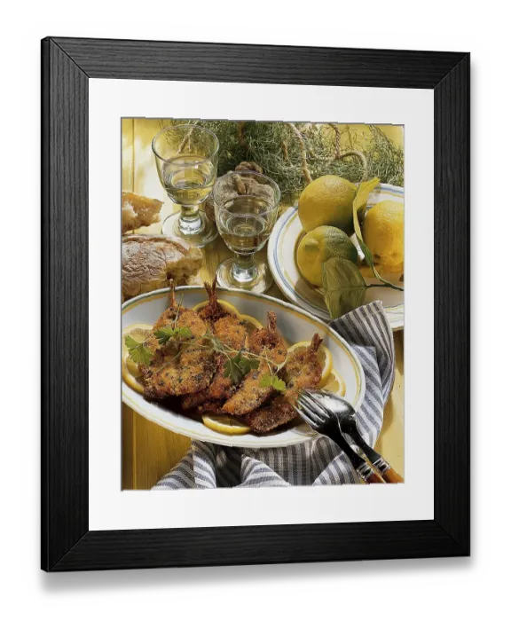 Framed Print : Sardines in Parmesan cheese, Italy, Europe Framed Print : Sardines in Parmesan cheese, Italy, Europe