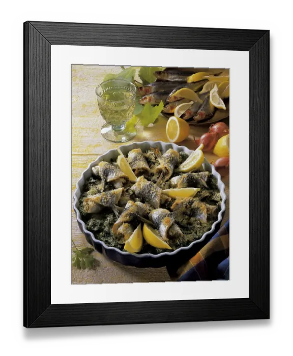 Framed Print : Stuffed sardines, France, Europe