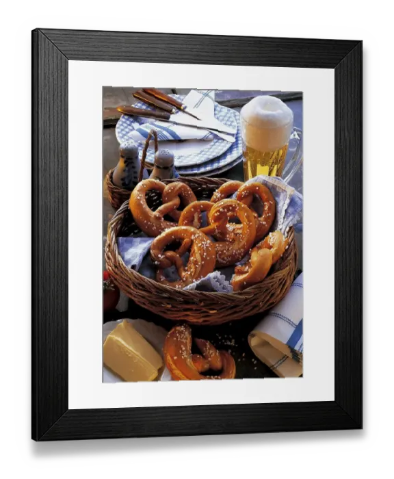 Framed Print : Bavarian pretzels, Germany, Europe Framed Print : Bavarian pretzels, Germany, Europe