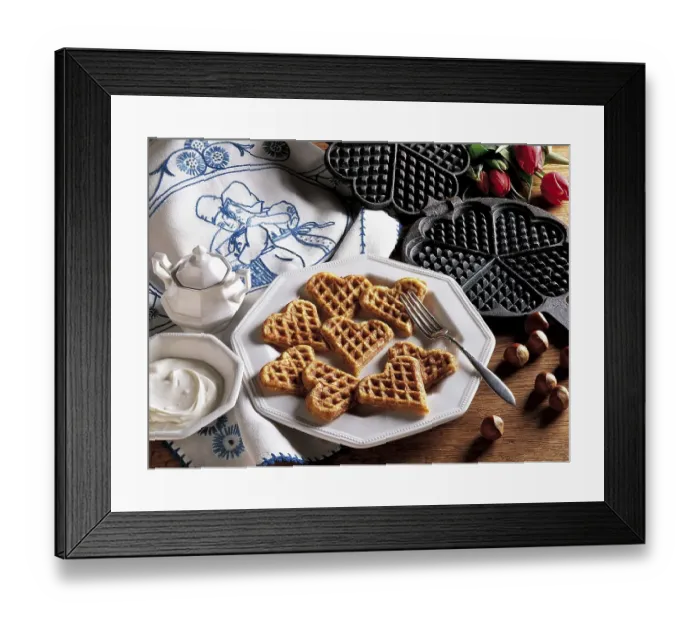 Framed Print : Walnut waffles Liege-style, Belgium, Europe