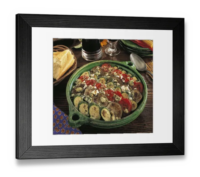 Framed Print : Provencal lamb bake, France, Europe
