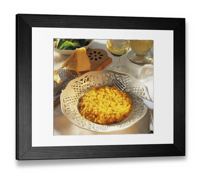 Framed Print : Risotto alla Milanese, Italy, Europe