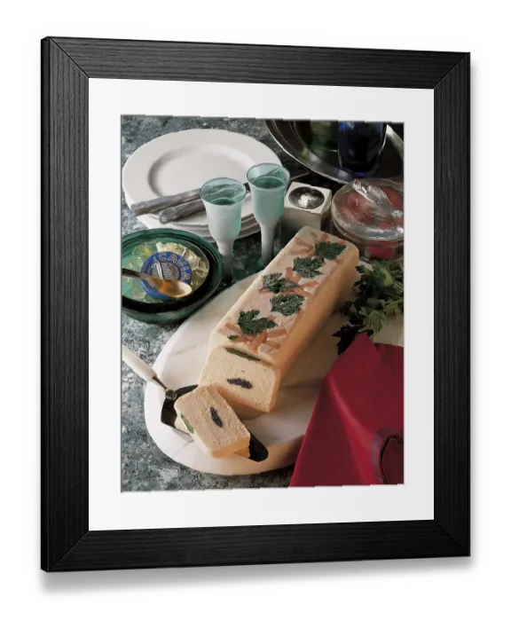 Framed Print : Salmon mousse with caviar, Norway, Europe Framed Print : Salmon mousse with caviar, Norway, Europe